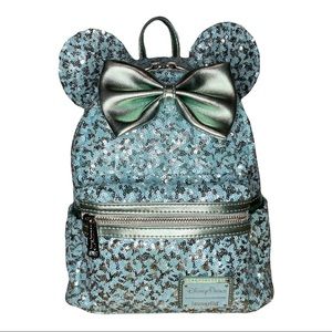 Disney Loungefly Arendelle Aqua Sequin Backpack